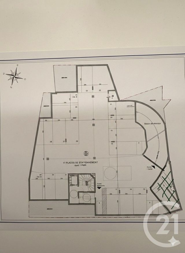 parking à louer - 24.0 m2 - CHARENTON LE PONT - 94 - ILE-DE-FRANCE - Century 21 Ltc