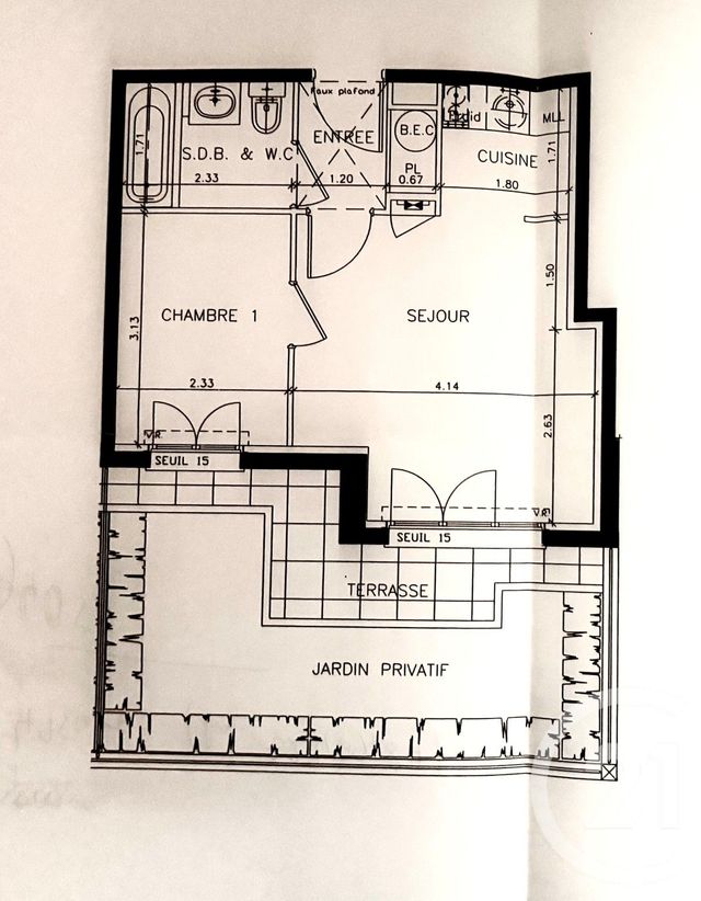 Appartement F2 à vendre - 2 pièces - 32.35 m2 - CHARENTON LE PONT - 94 - ILE-DE-FRANCE - Century 21 Ltc